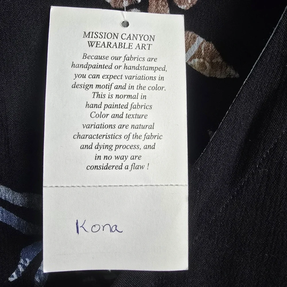ART TO WEAR Lagenlook MISSION CANYON Tunic Blouse XL Hand Painted - Picture 6 of 11